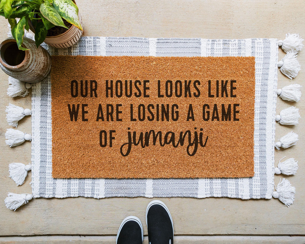 Jumanji House Looks Like Doormat Funny Coir Welcome Mat