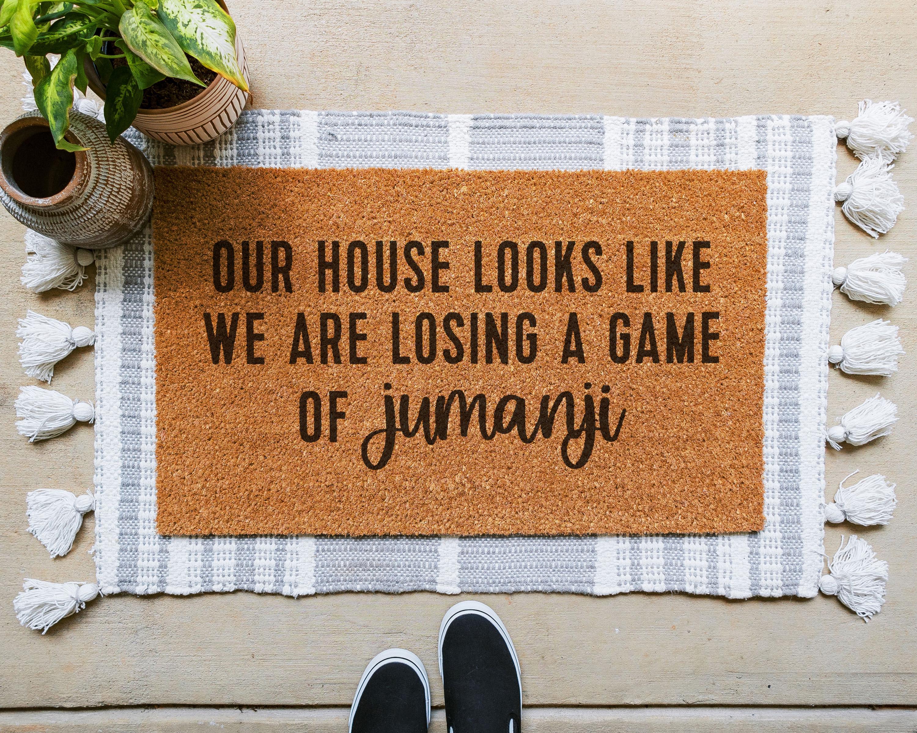 Jumanji House Looks Like Doormat Funny Coir Welcome Mat