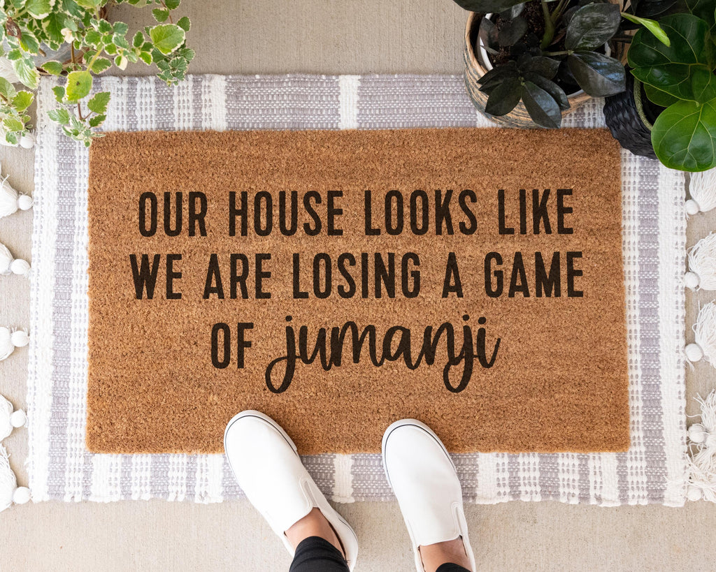Jumanji House Looks Like Doormat Funny Coir Welcome Mat