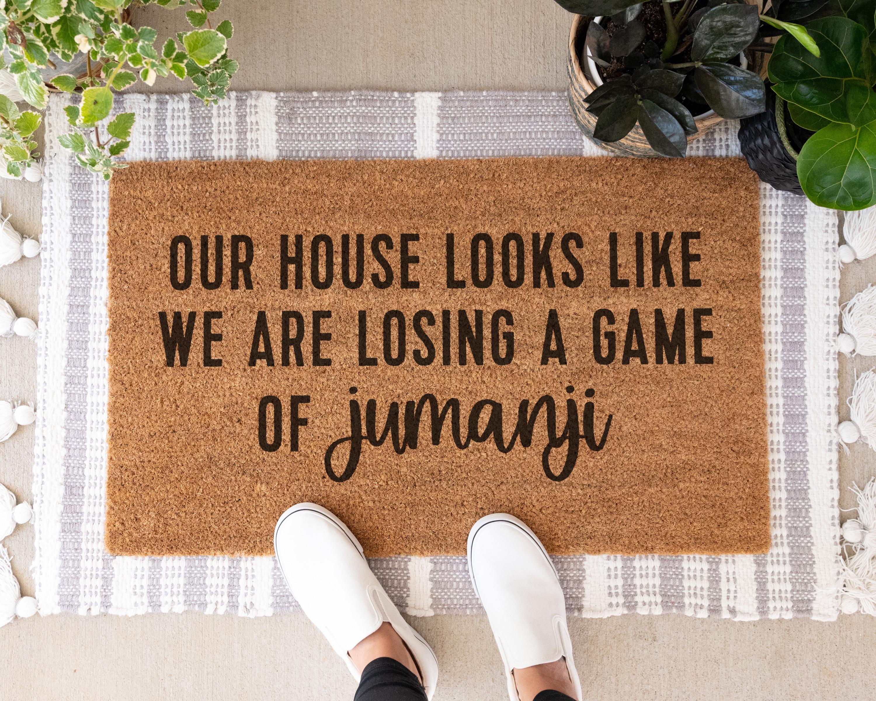 Jumanji House Looks Like Doormat Funny Coir Welcome Mat