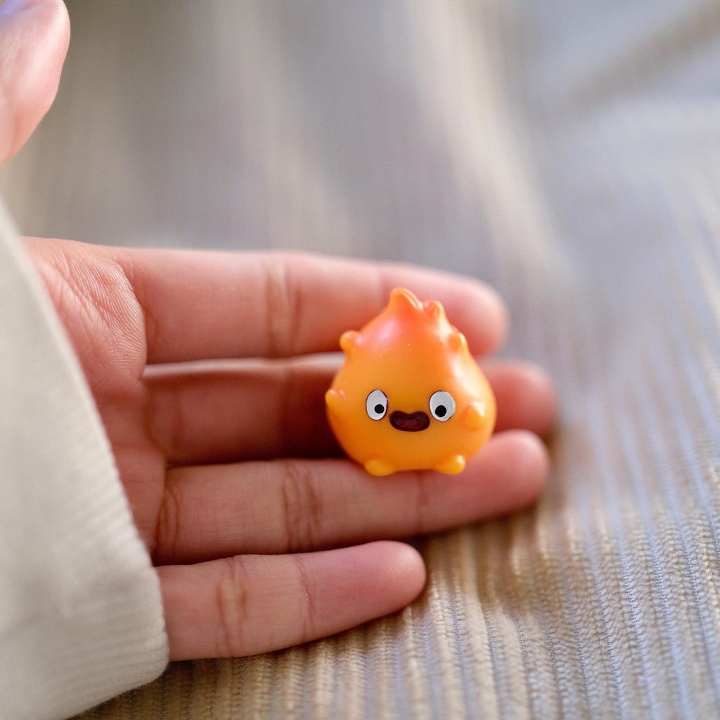 VanillaStarCafe Calcifer Fanart Desk Figurine Studio Ghibli 1in Plastic