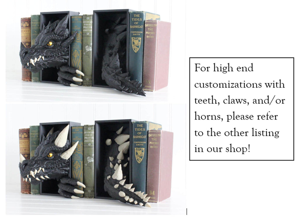 DelightfullyDutch Dragon Book Nook 3D Printed Bookshelf Decor