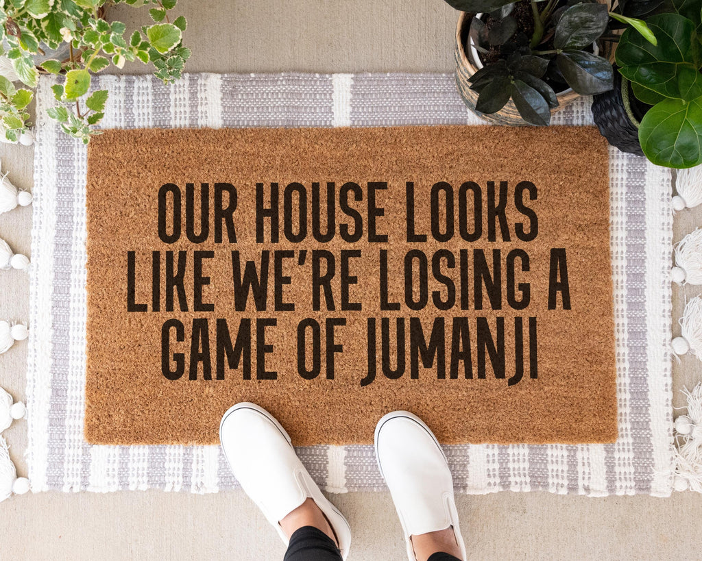 Jumanji Coir Doormat Looks Like We're Losing Game