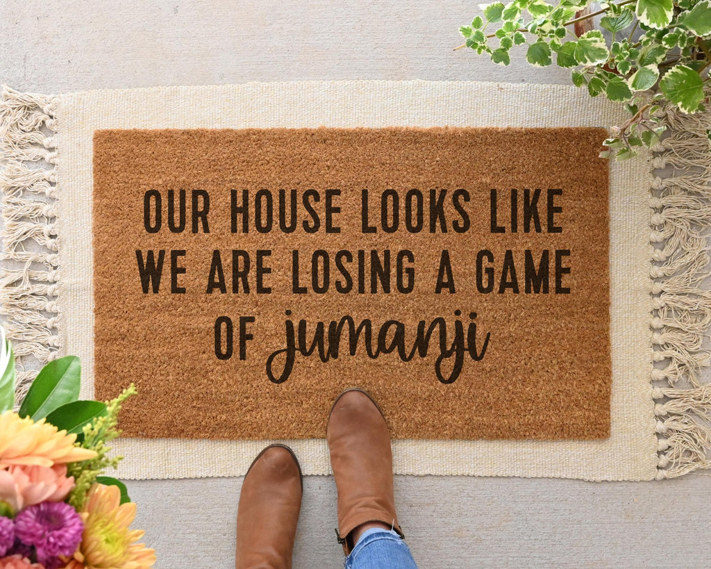 Jumanji House Looks Like Doormat Funny Coir Welcome Mat