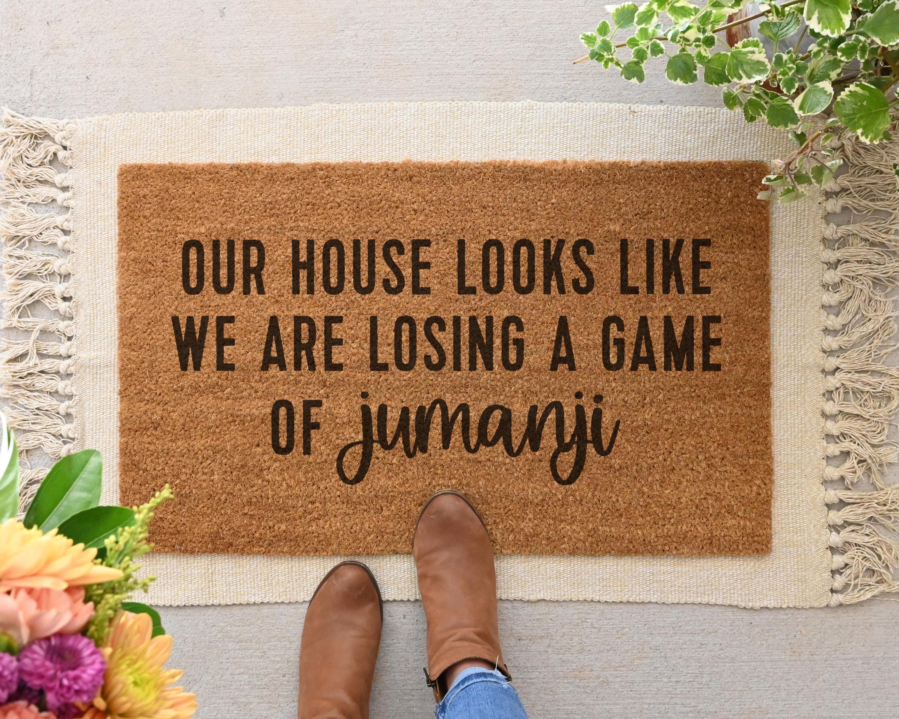 Jumanji House Looks Like Doormat Funny Coir Welcome Mat