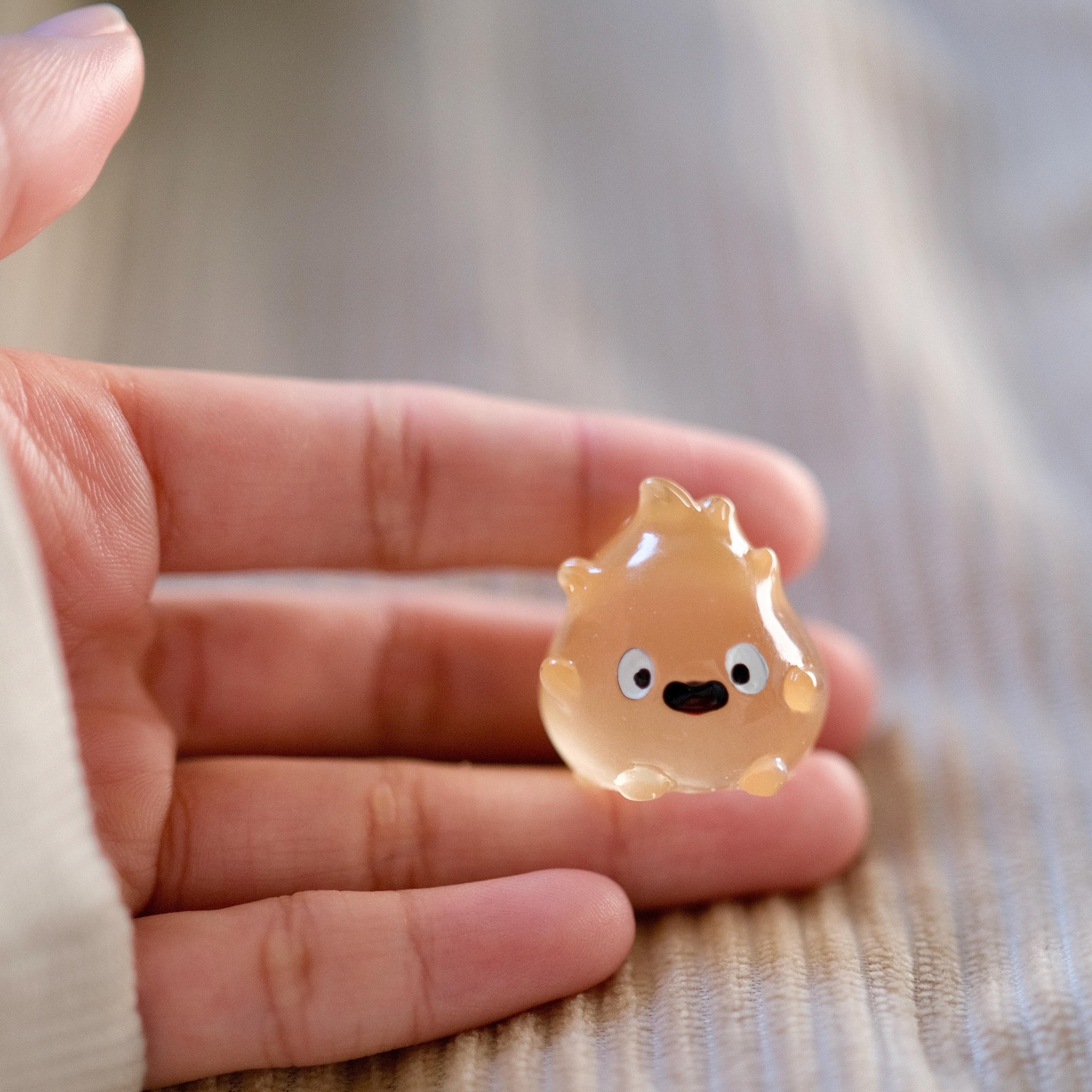 VanillaStarCafe Calcifer Fanart Desk Figurine Studio Ghibli 1in Plastic
