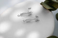Sterling Silver Cat Ear Jacket Earrings: Pet Lover Gift