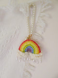 CrochetRecipe Handmade Crochet Pig Duck Keychain Rainbow