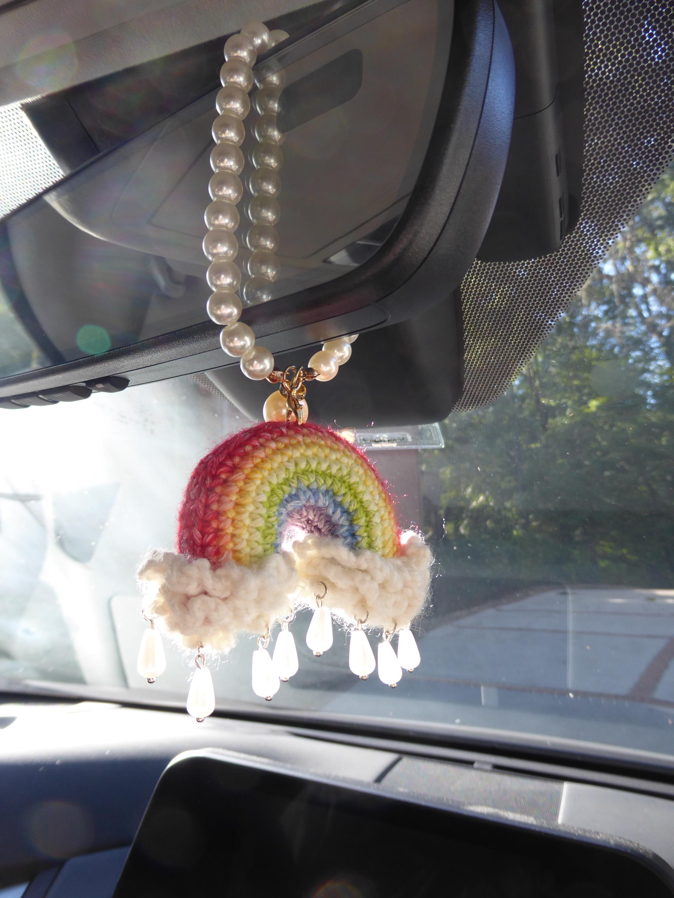 CrochetRecipe Handmade Crochet Pig Duck Keychain Rainbow