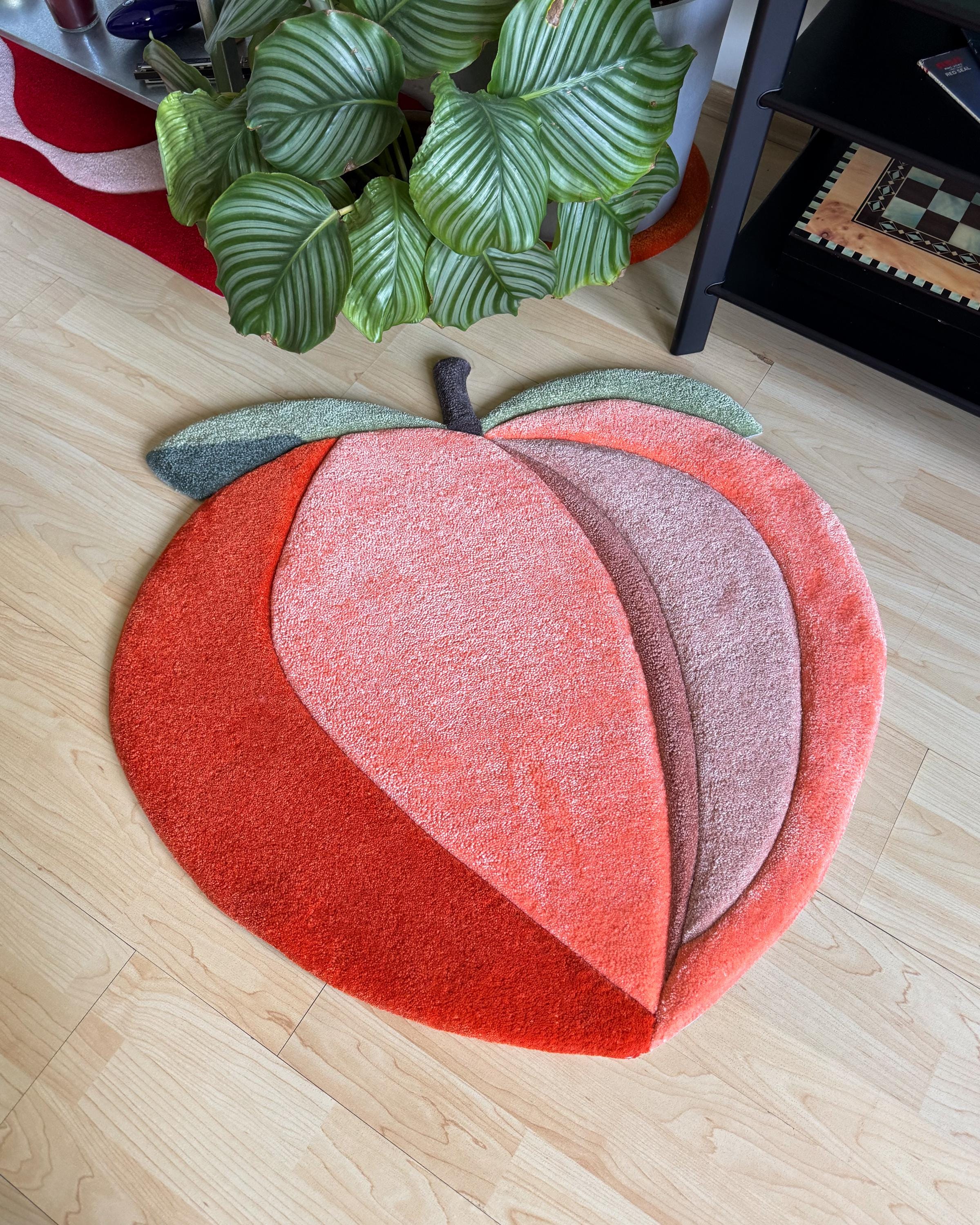 LargoModern Peachy Handmade Tufted Rug Custom Fluffy Soft Peach