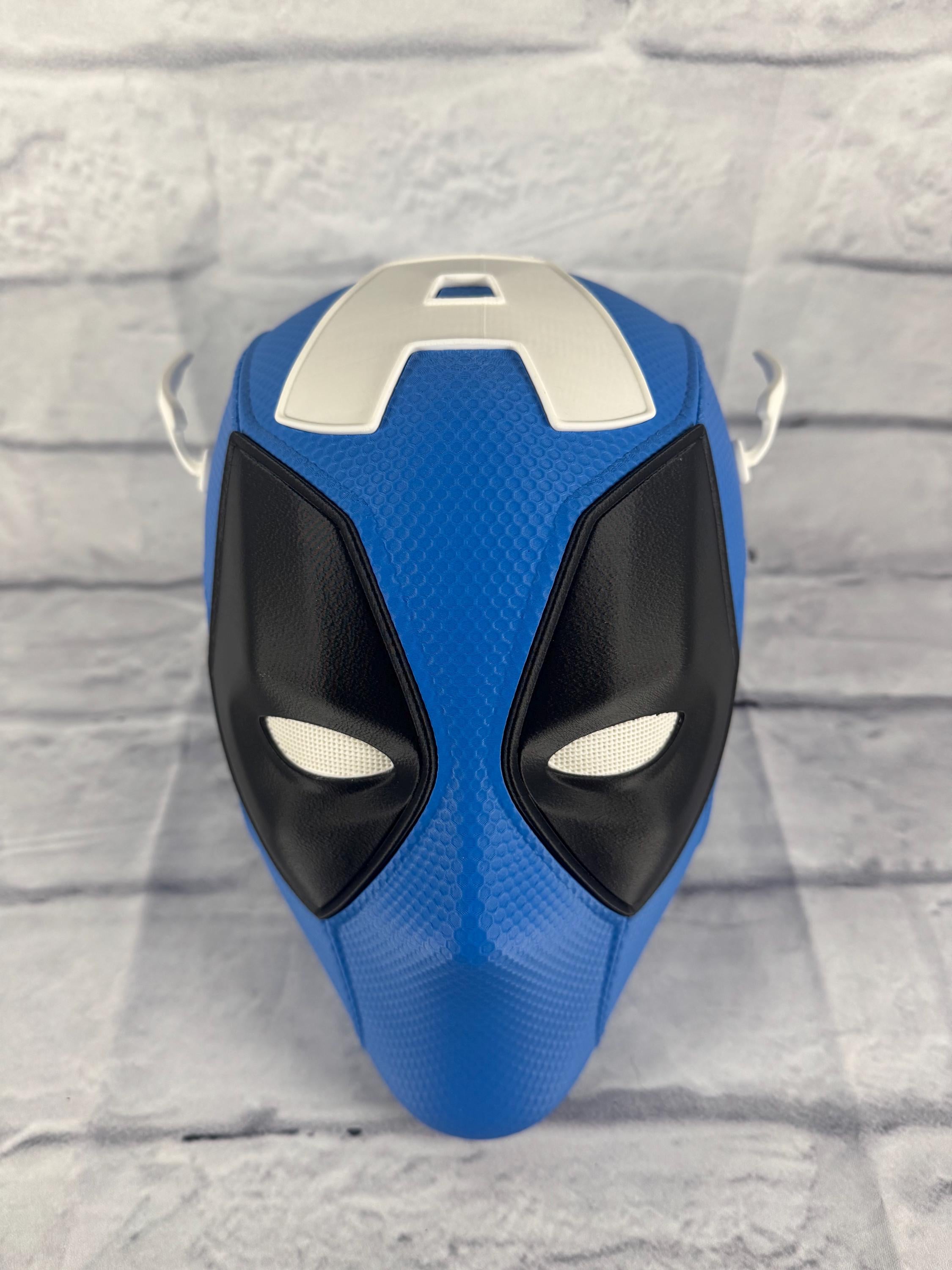 ComboMaker Captain Deadpool Inspired Mask Cosplaying Helmet 3D Printed