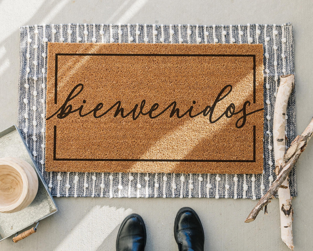 HamlinRowShop Bienvenidos Coir Doormat 16x24in
