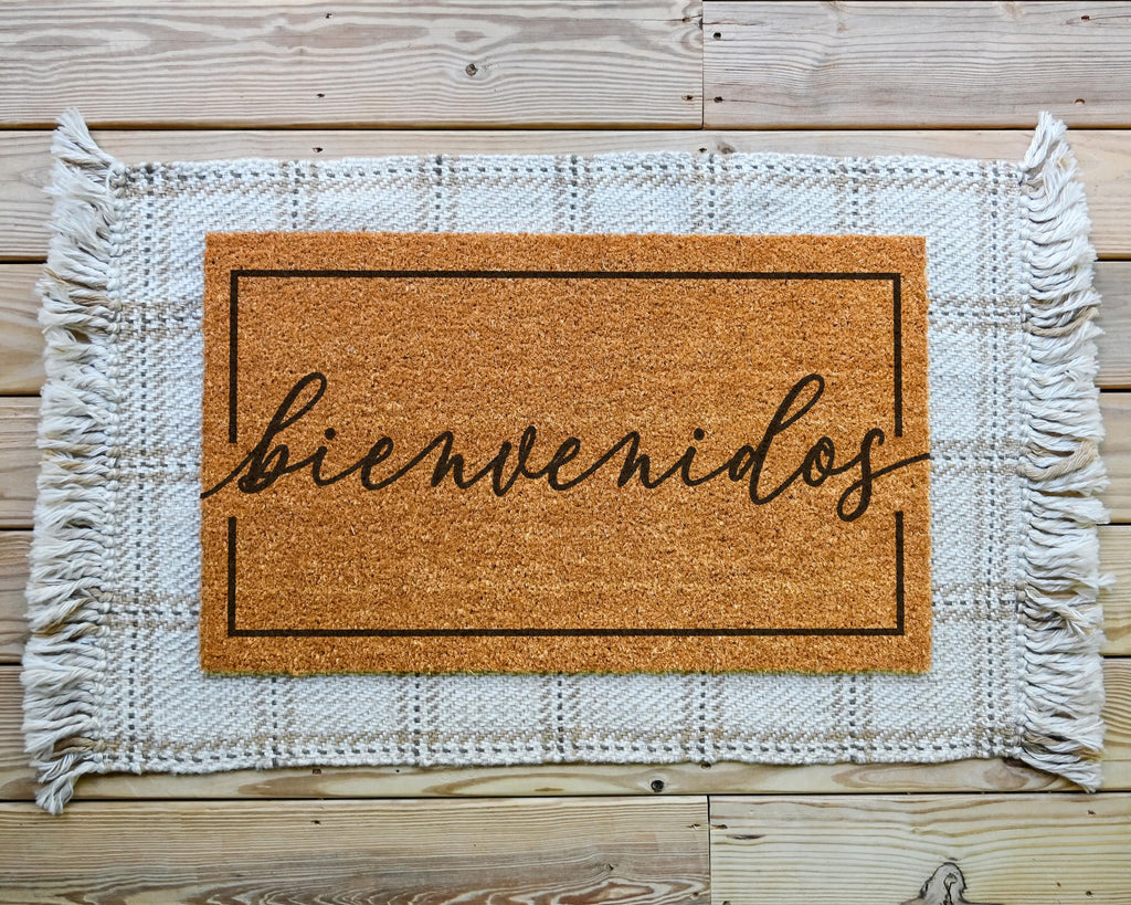 HamlinRowShop Bienvenidos Coir Doormat 16x24in