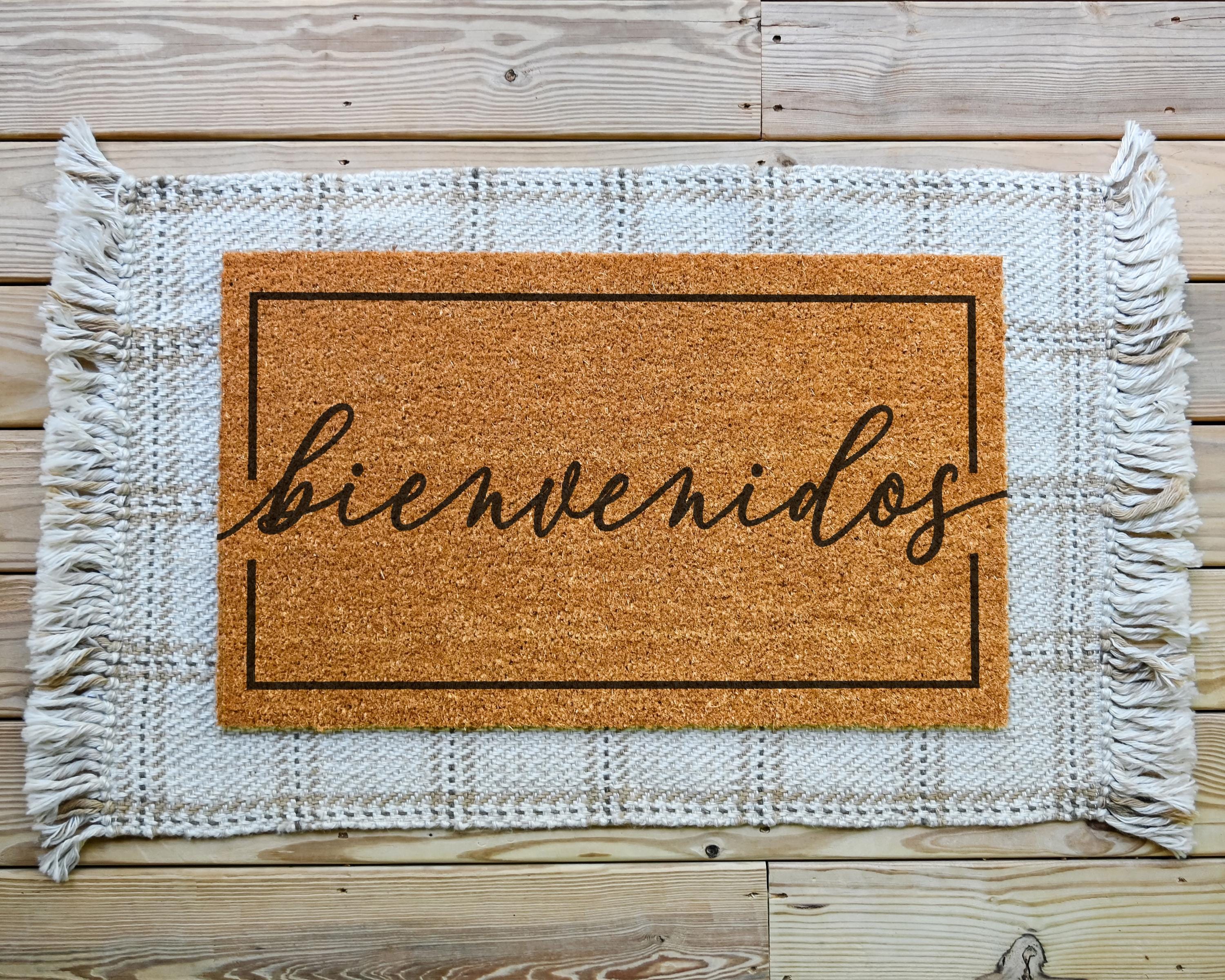 HamlinRowShop Bienvenidos Coir Doormat 16x24in