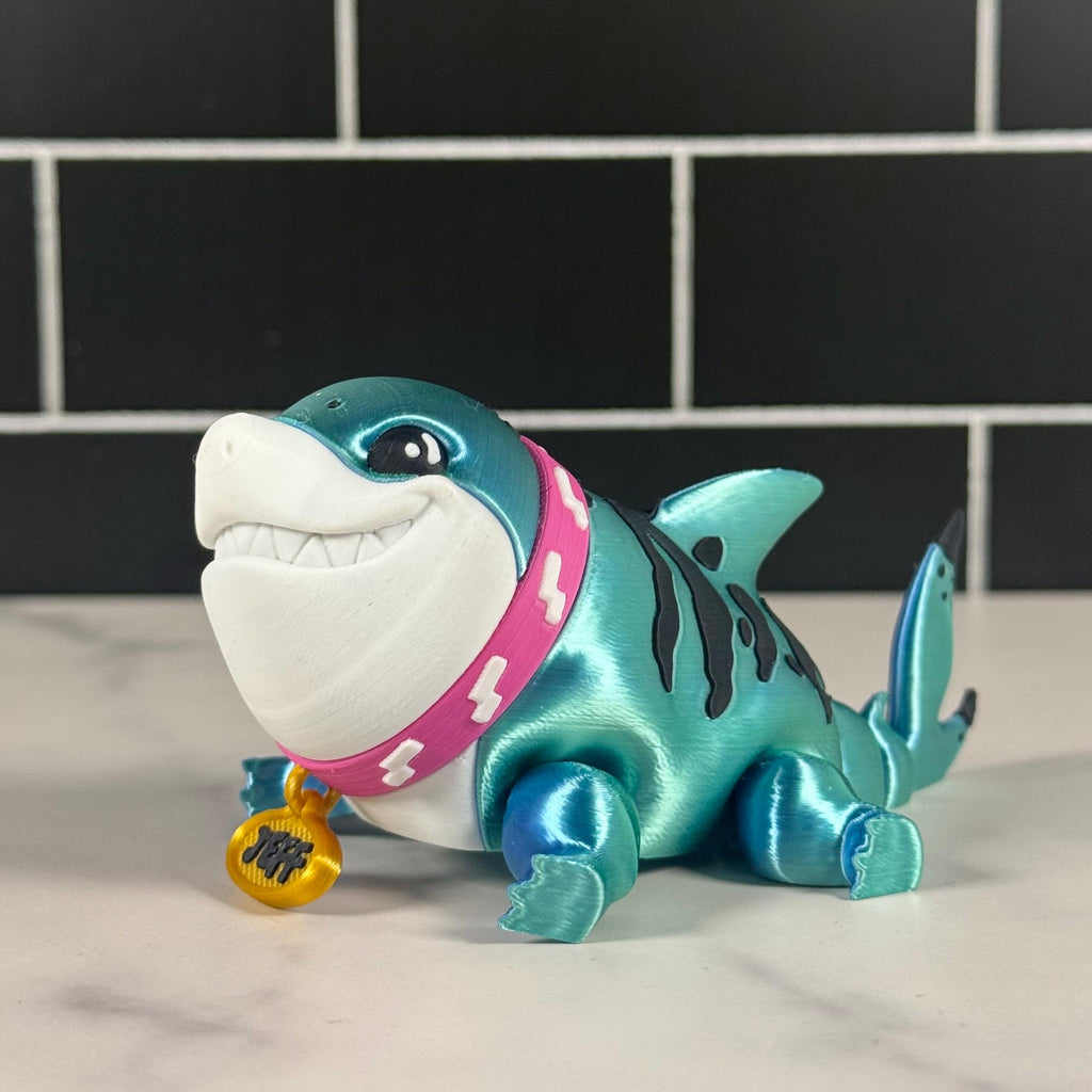 Articulated Jeff the Land Shark Fidget Toy, Gift for Gamers