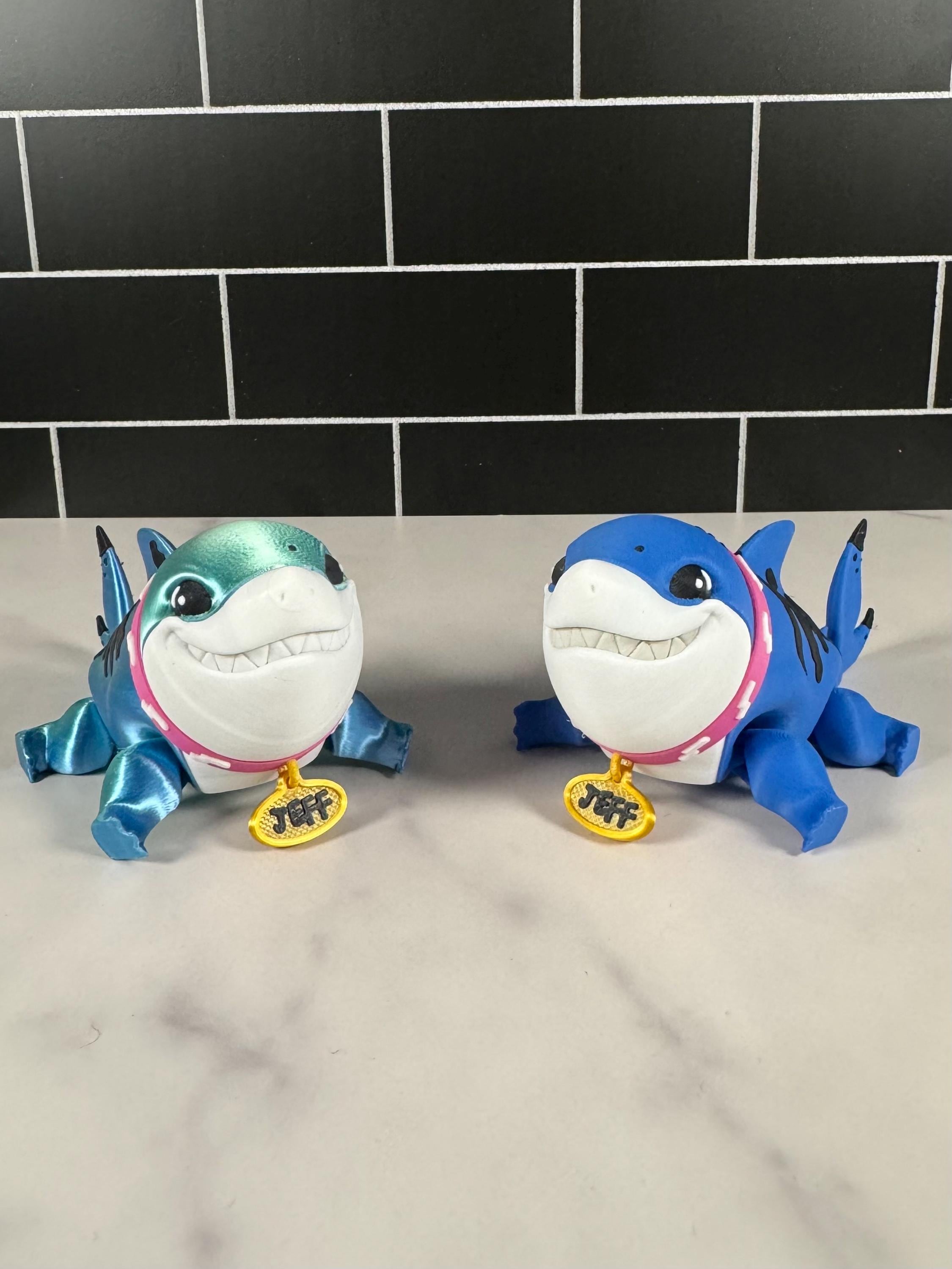Articulated Jeff the Land Shark Fidget Toy, Gift for Gamers