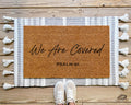 HamlinRowShop We Are Covered Psalm 91 Coir Doormat
