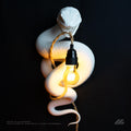April16studio Snake Wall Lamp Handcrafted Serpent Sconce White