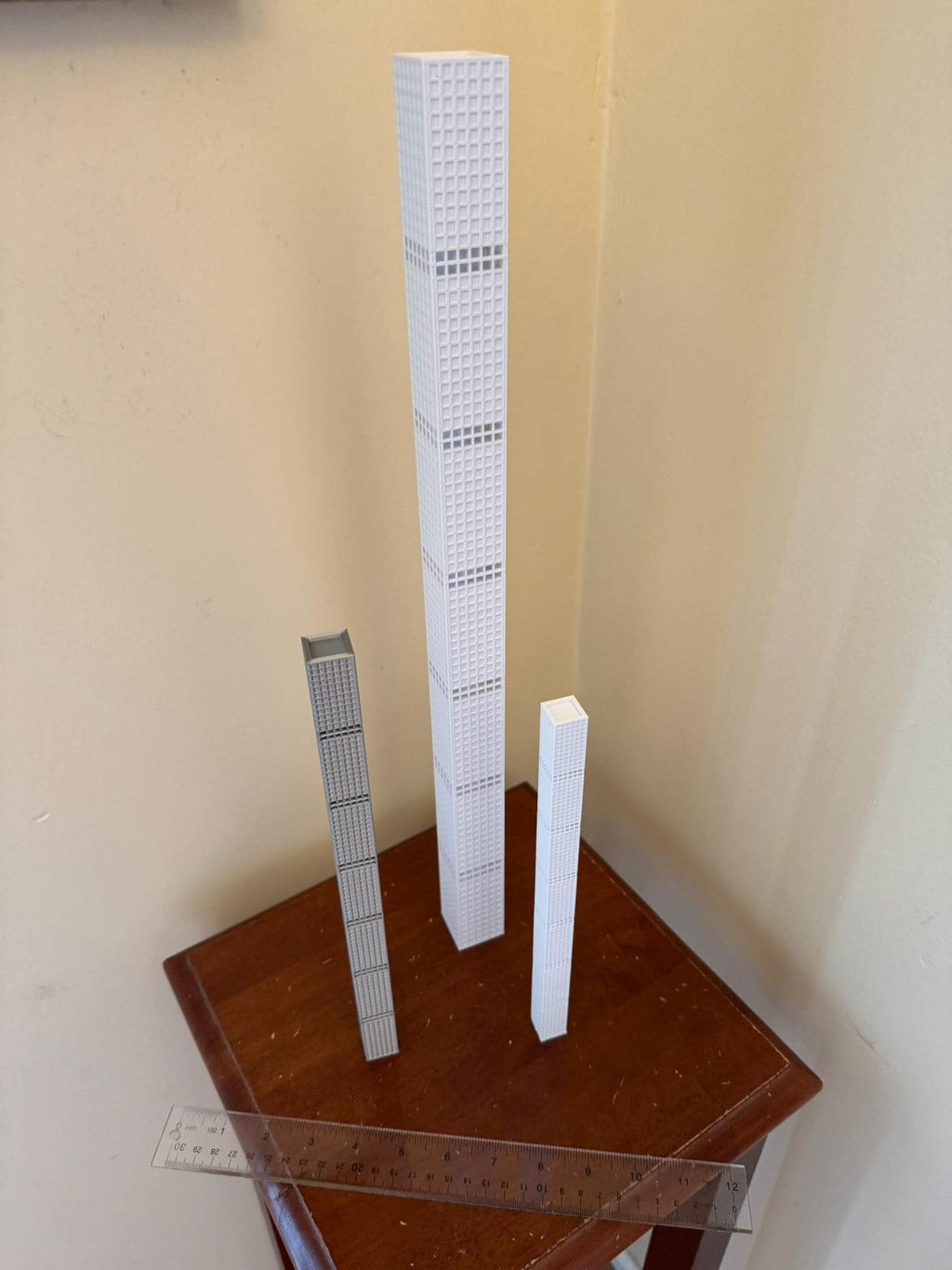 StarsoftheCity 432 Park Avenue 3D Printed Model 10in White