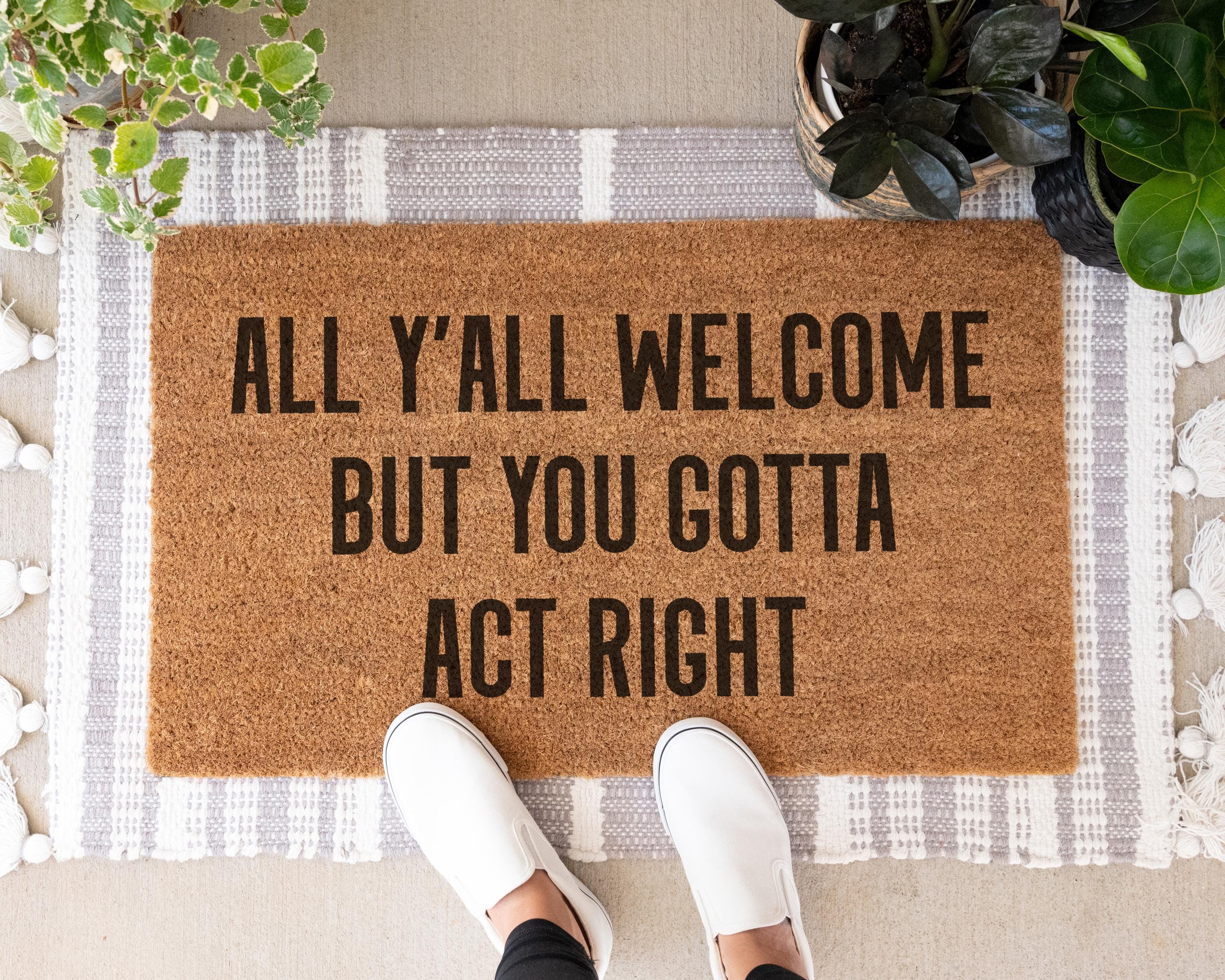 HamlinRowShop Lose The Shoes Coir Doormat - No Shoes Welcome Mat
