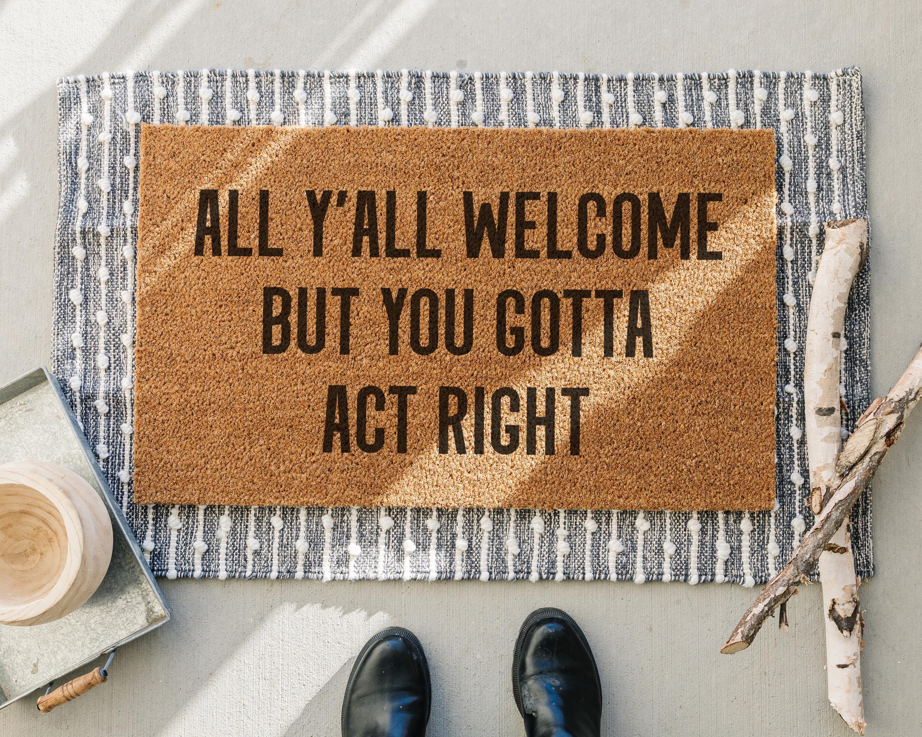 HamlinRowShop Lose The Shoes Coir Doormat - No Shoes Welcome Mat