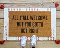 HamlinRowShop Lose The Shoes Coir Doormat - No Shoes Welcome Mat