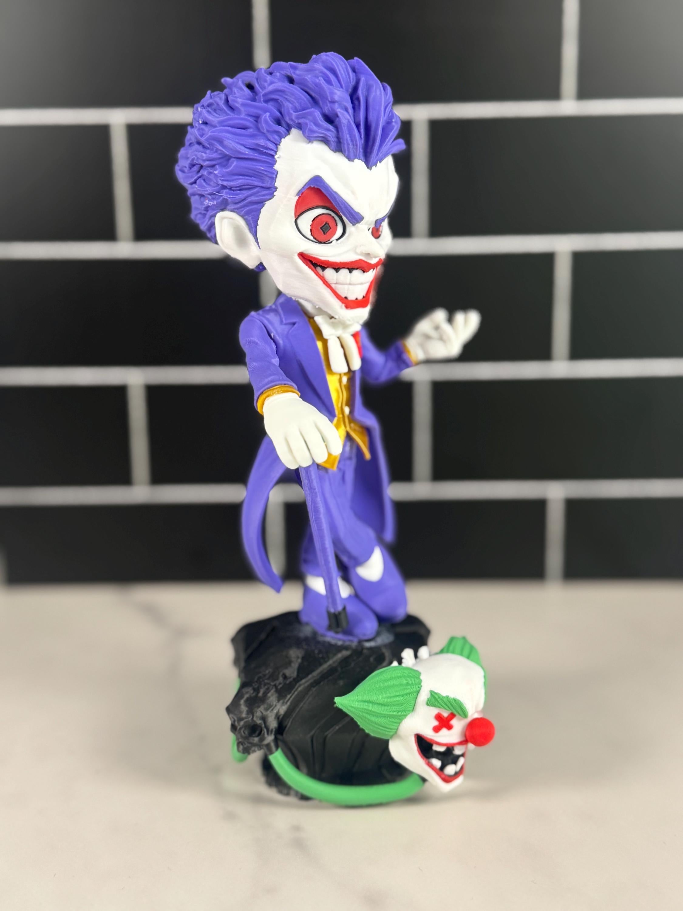 ComboMaker Joker Figurine 3D Printed Comic Inspired Collectible
