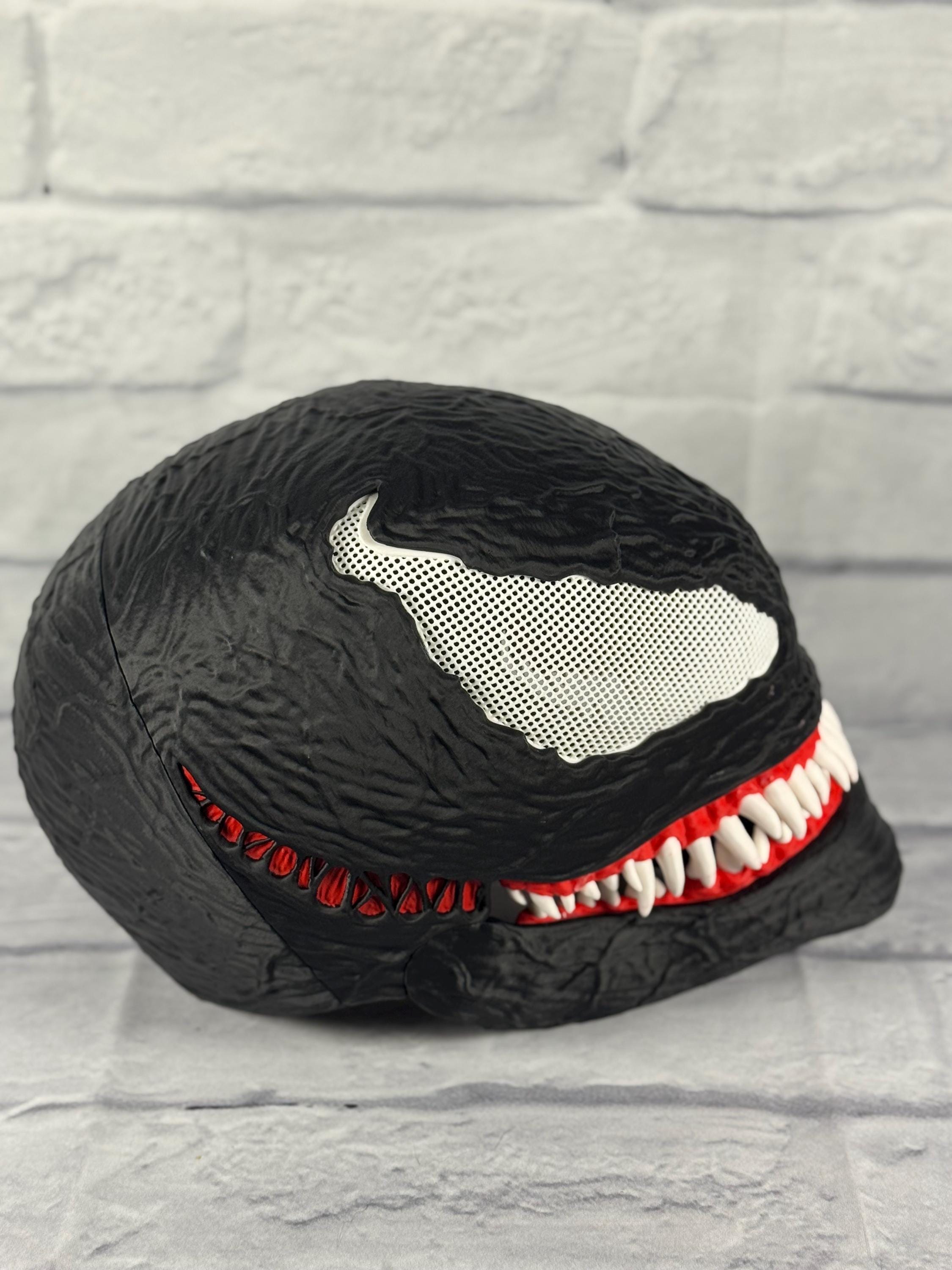 ComboMaker Venom Movie Inspired Mask Cosplaying Helmet Black