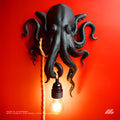 April16studio Black Octopus Wall Lamp Nautical Art Sconce 13in