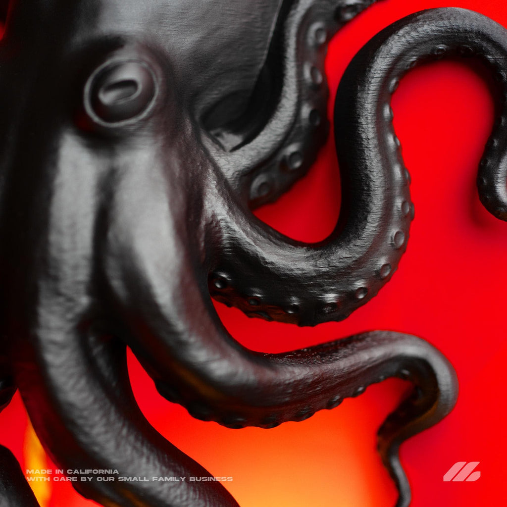 April16studio Black Octopus Wall Lamp Nautical Art Sconce 13in