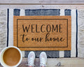 Welcome to Our Home Coir Doormat Front Porch Decor