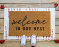 HamlinRowShop Welcome to Our Nest Coir Outdoor Doormat