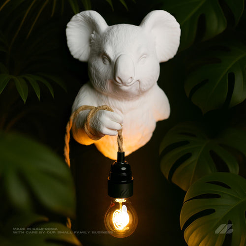 April16studio Koala Wall Sconce 3D Printed Animal Light Jungle Lamp
