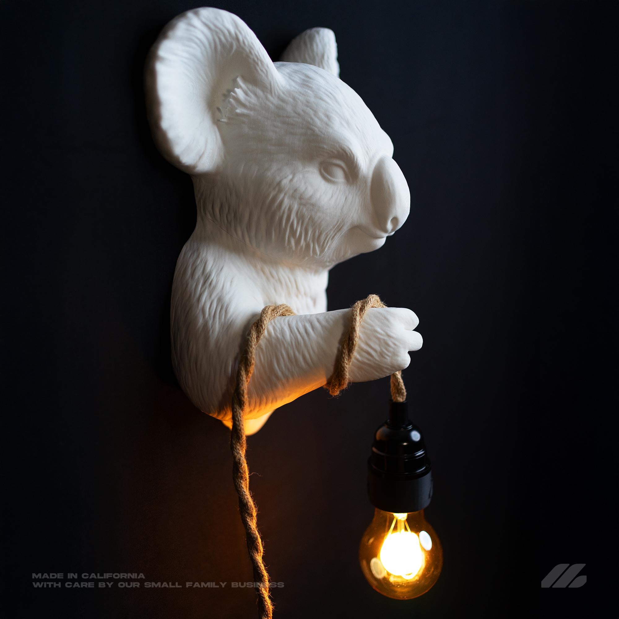 April16studio Koala Wall Sconce 3D Printed Animal Light Jungle Lamp