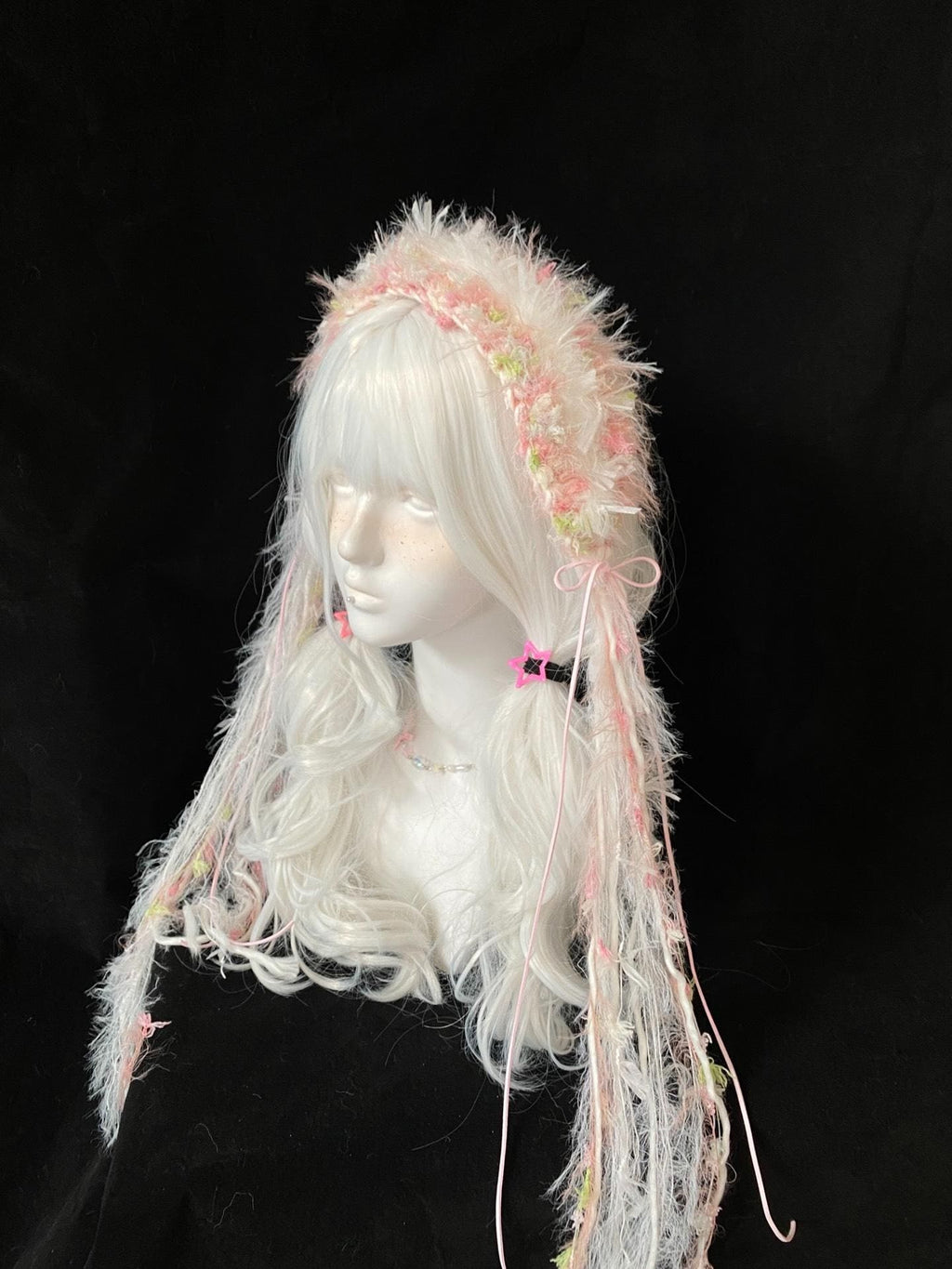 Handmade Fluffy Pastel Headband for Lolita Fashion - Kawaii Hair Accessory