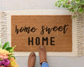 HamlinRowShop Home Sweet Home Coir Doormat Rustic Farmhouse Front Porch Decor