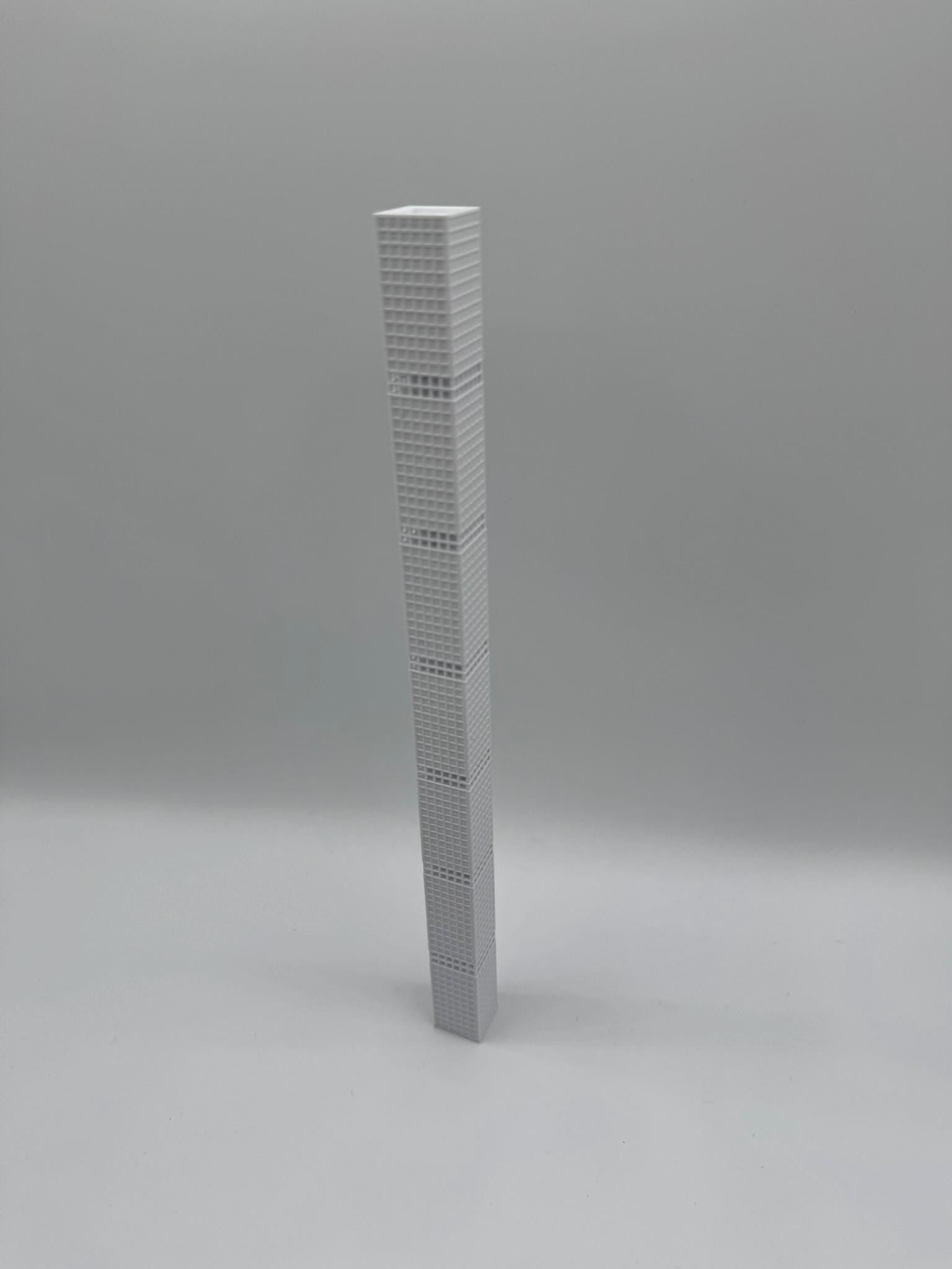 StarsoftheCity 432 Park Avenue 3D Printed Model 10in White
