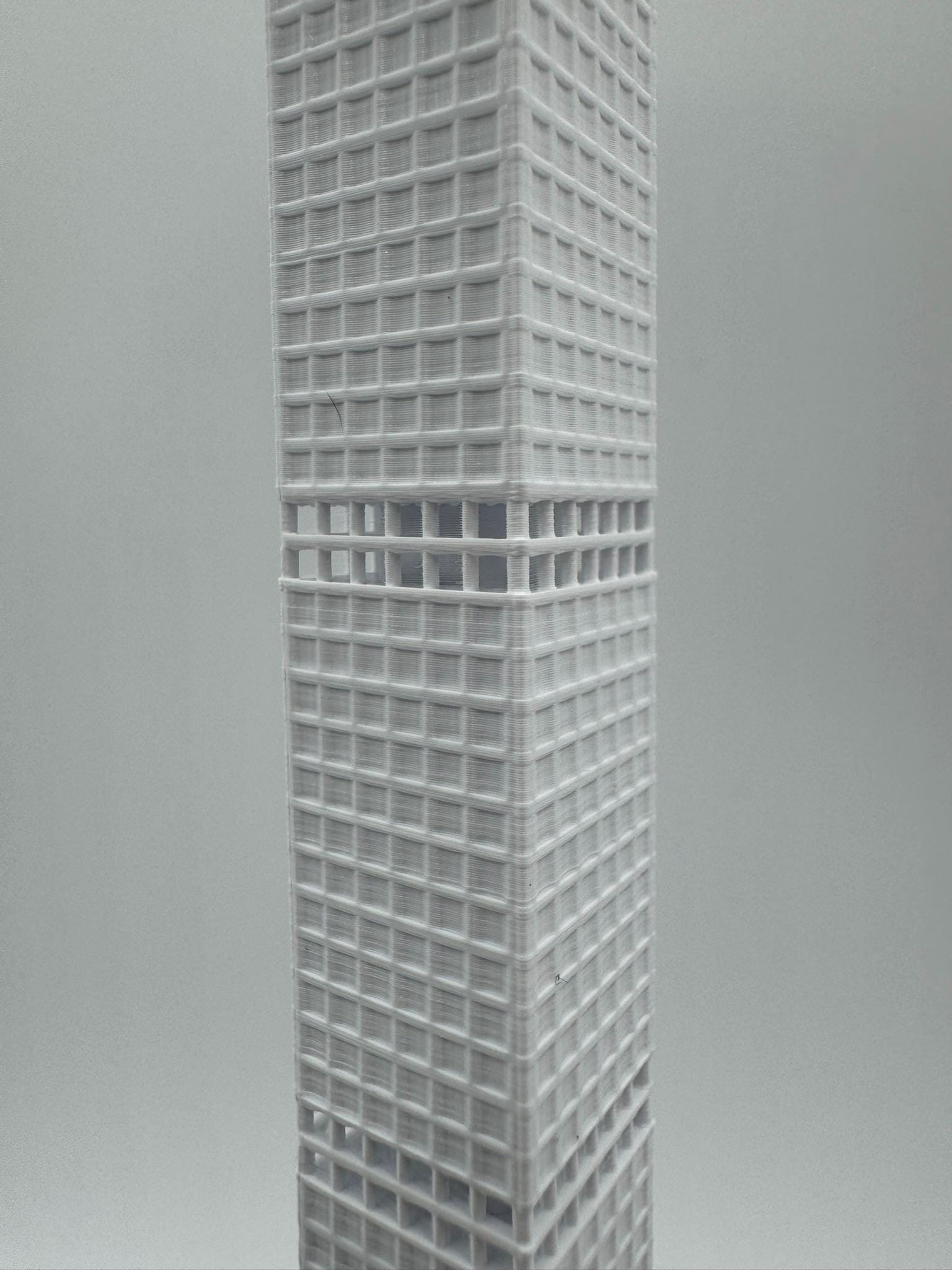 StarsoftheCity 432 Park Avenue 3D Printed Model 10in White