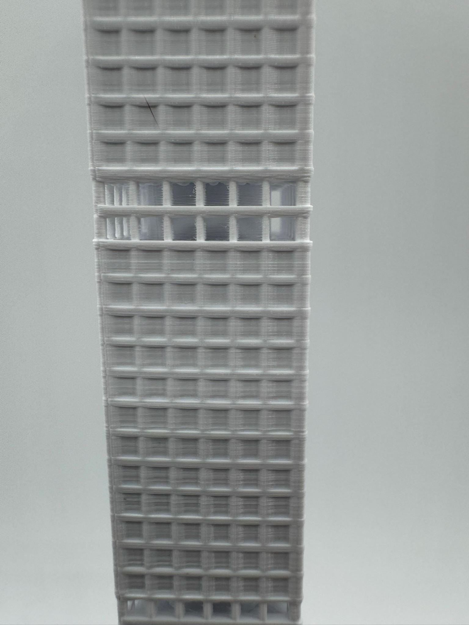 StarsoftheCity 432 Park Avenue 3D Printed Model 10in White