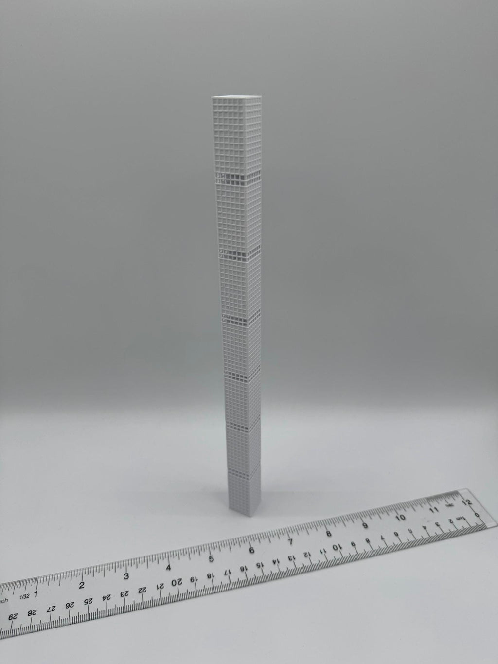 StarsoftheCity 432 Park Avenue 3D Printed Model 10in White