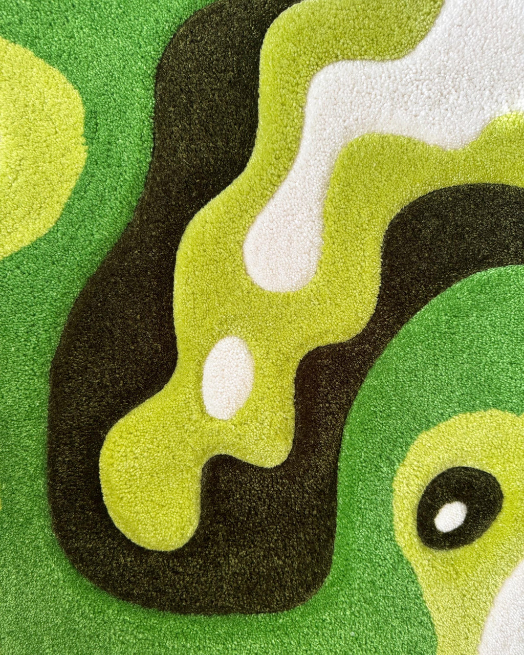 LargoModern Green Moss Full Version Hand-Tufted Rug