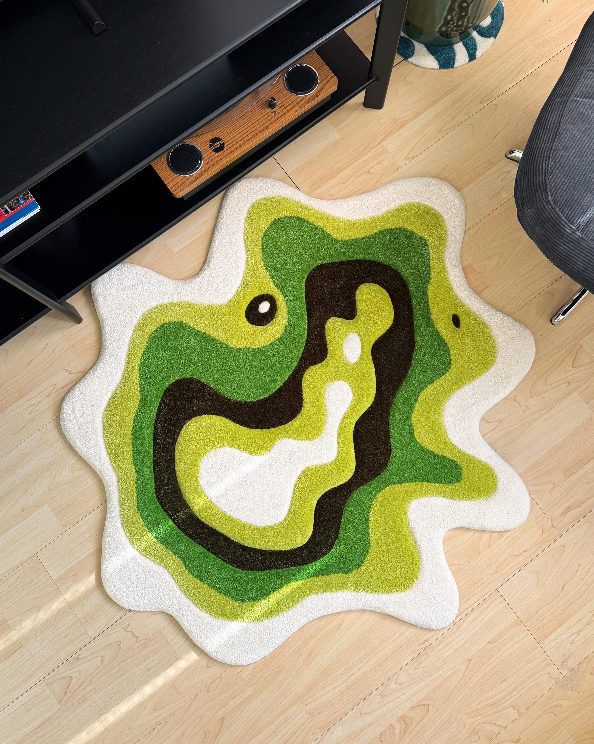 LargoModern Green Moss Full Version Hand-Tufted Rug
