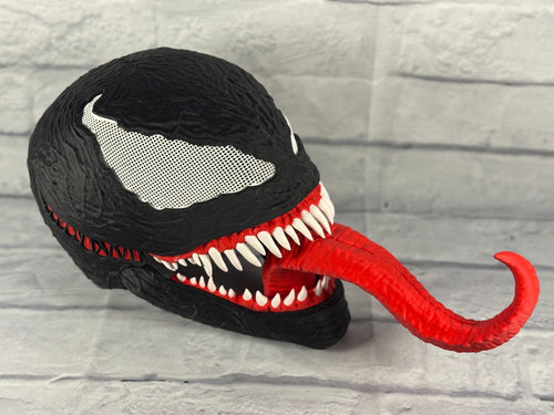 ComboMaker Venom Movie Inspired Mask Cosplaying Helmet Black