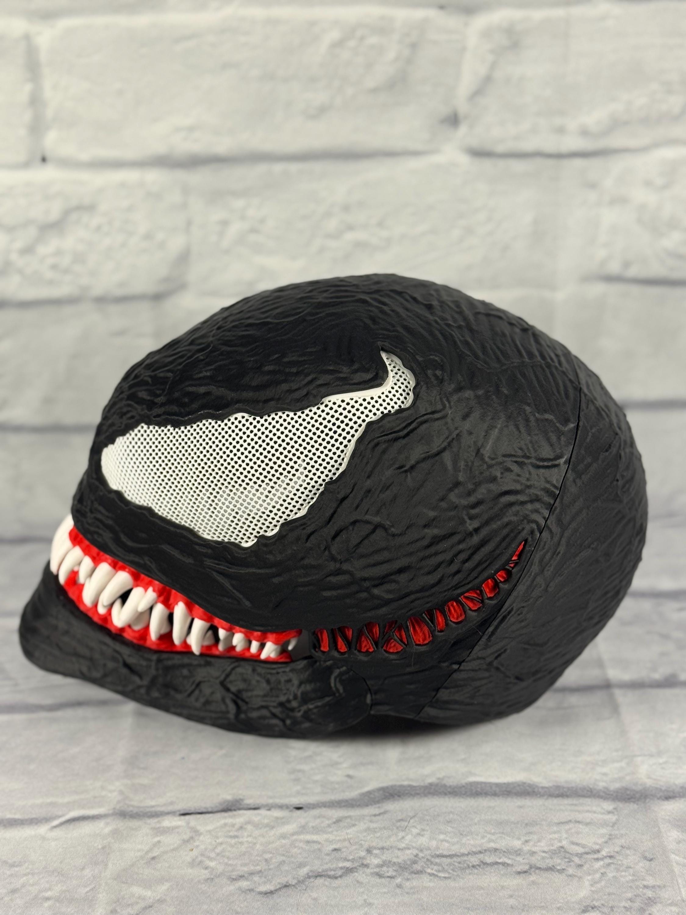 ComboMaker Venom Movie Inspired Mask Cosplaying Helmet Black
