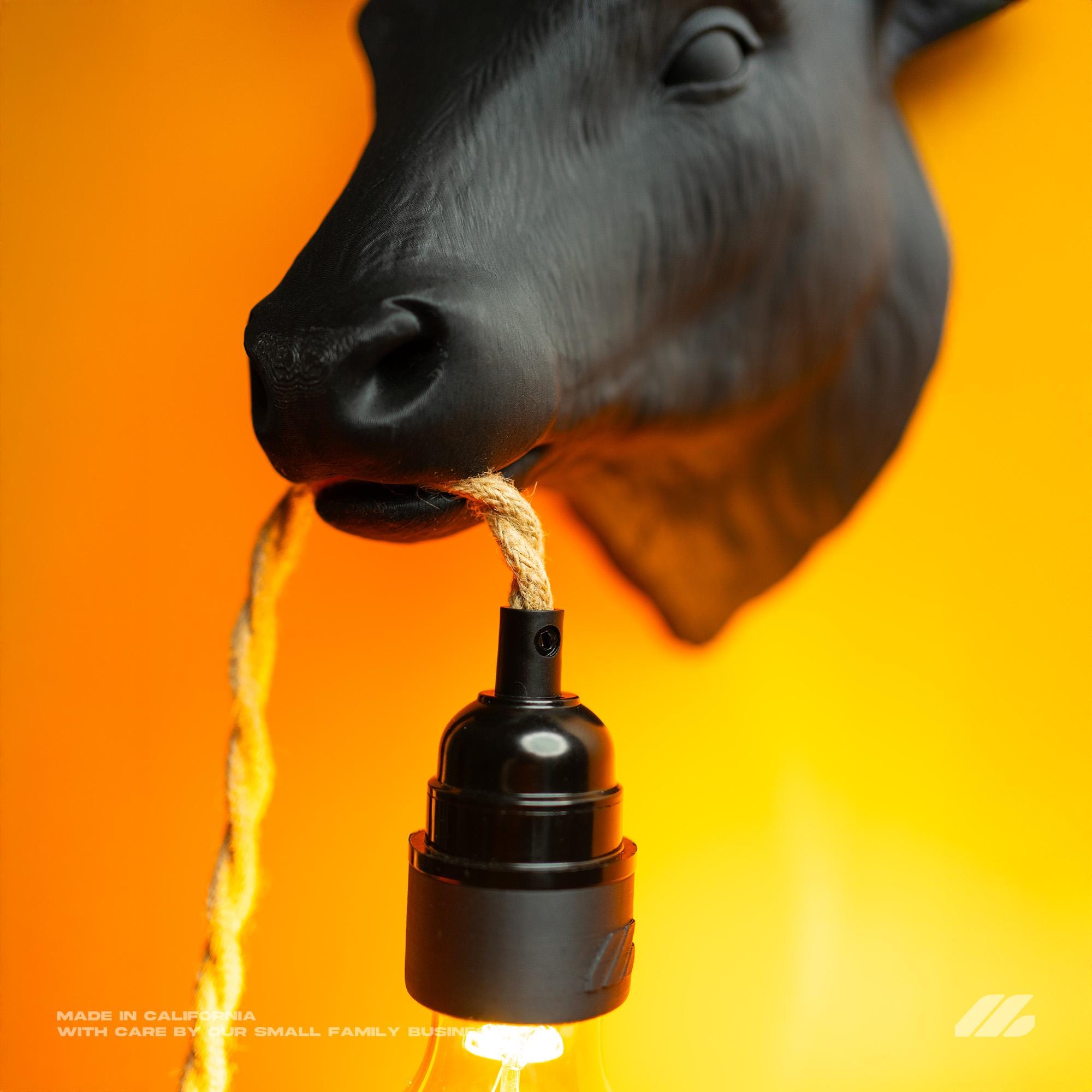 April16studio Deer Wall Lamp Handcrafted Wall Sconce Golden Antlers
