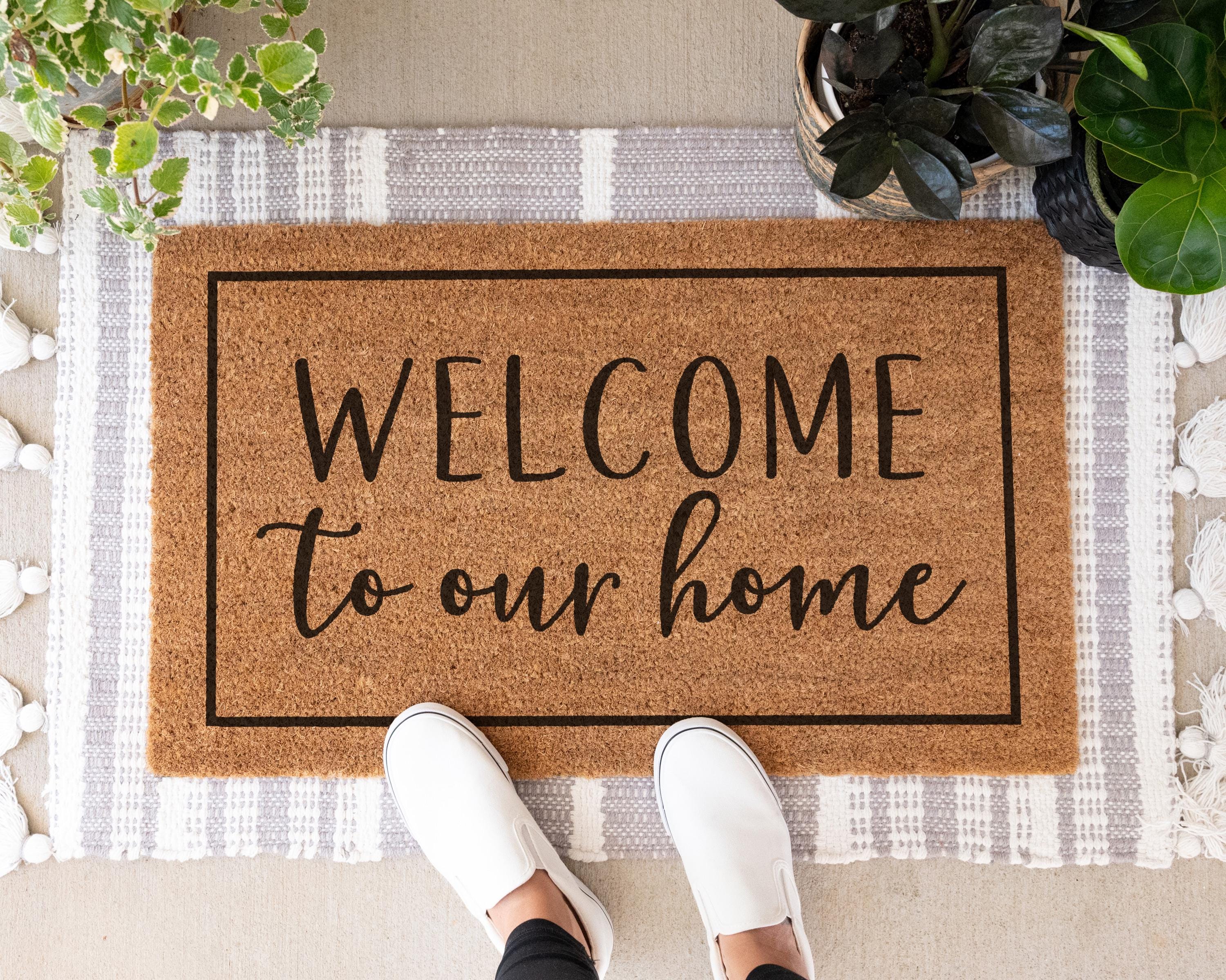 Welcome to Our Home Coir Doormat Front Porch Decor