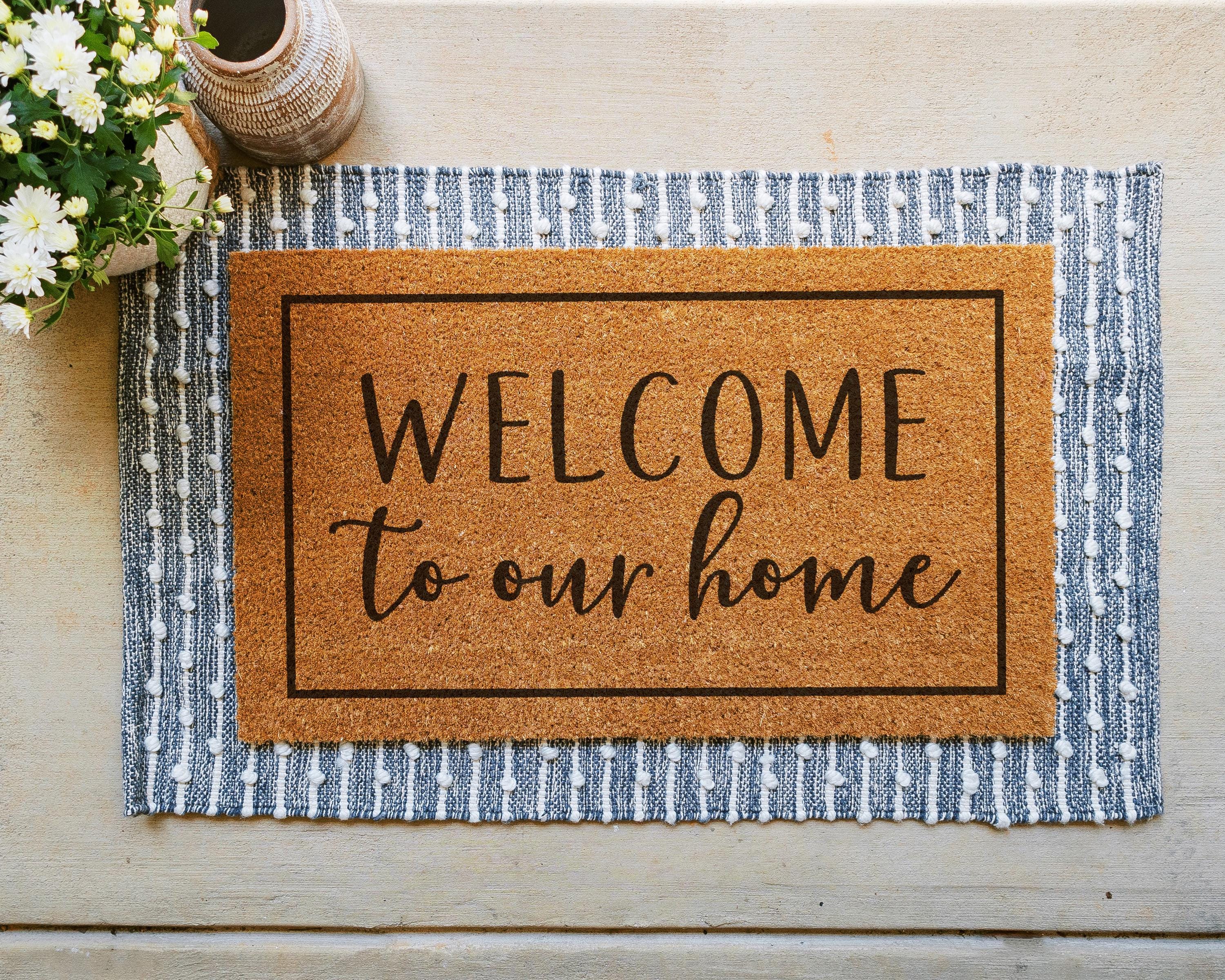 Welcome to Our Home Coir Doormat Front Porch Decor
