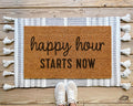 Happy Hour Starts Now Coir Doormat