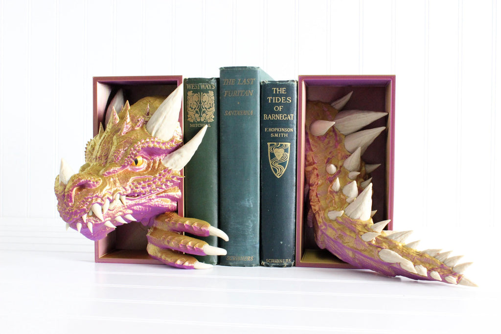 DelightfullyDutch Dragon Book Nook Fourth Wing Bookshelf Decor Bookish