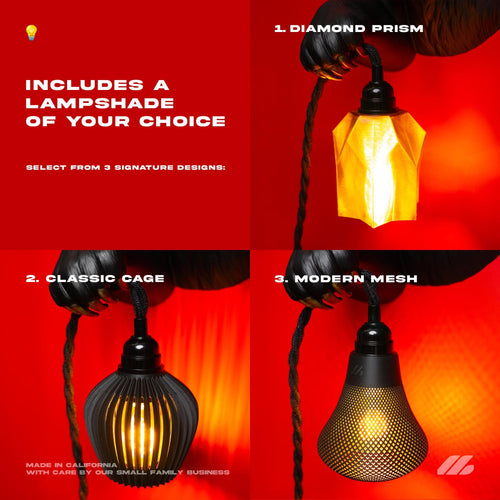 April16studio Bear Market Wall Lamp 3D Printed Wall Sconce 12in